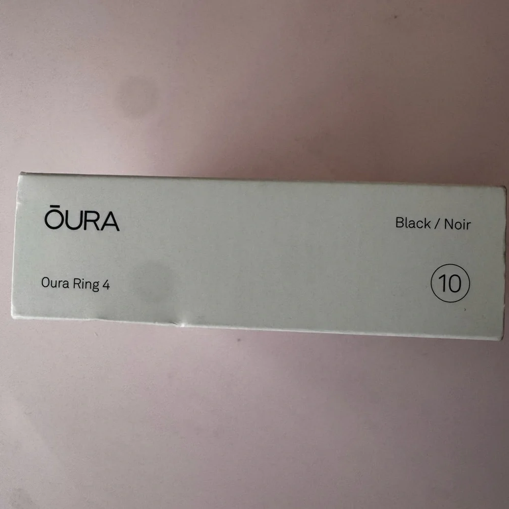 Oura Ring Generation 4 Black Box Size 10